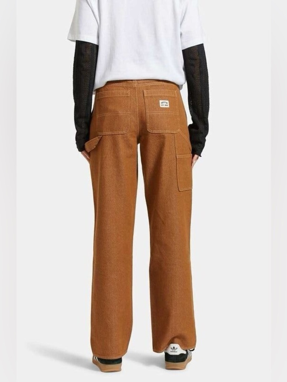 Brixton Essex Washed Copper Tan Painters 100% Cotton Pants Size 24